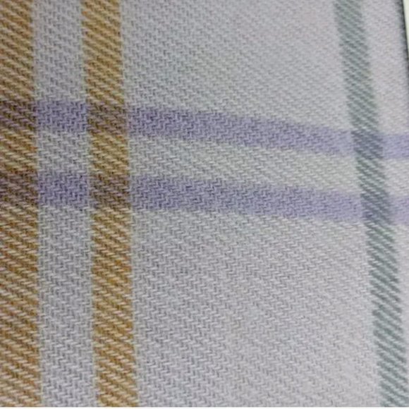 STEVE MADDEN Preppy Plaid Wrap Shawl Oversized Scarf Lilac Lavender Caramel NWT - Picture 4 of 12